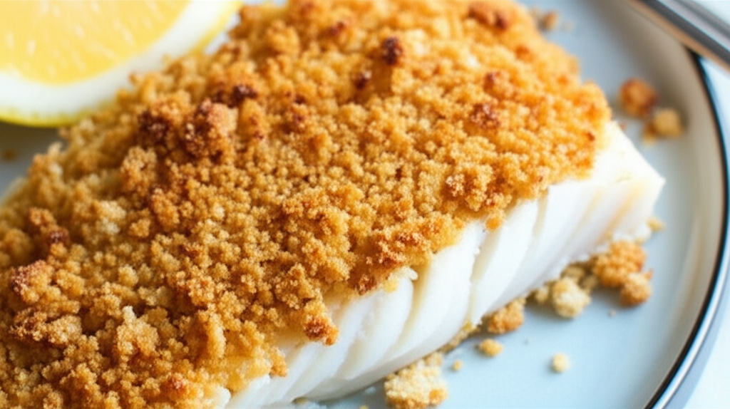 Baked Stuffed Haddock Filets image