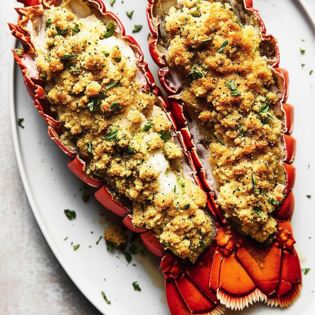 Baked Stuffed Lobster For Two image