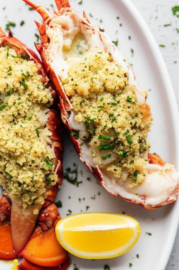 Baked Stuffed Lobster Tails image