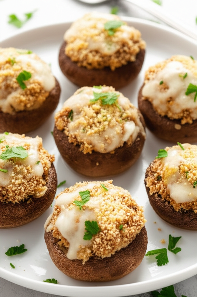Baked Stuffed Mushrooms image