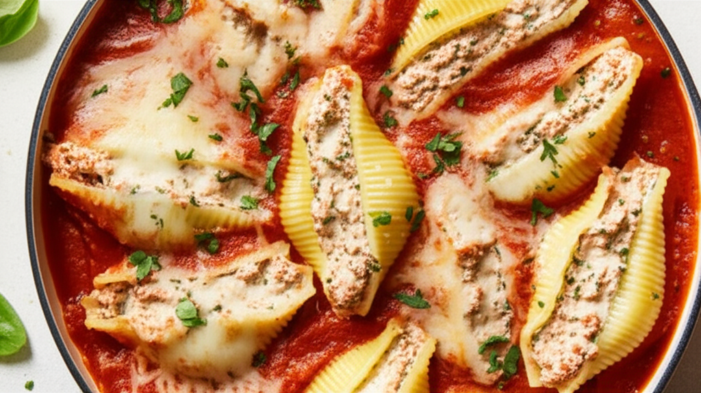 Baked Stuffed Pasta Shells image