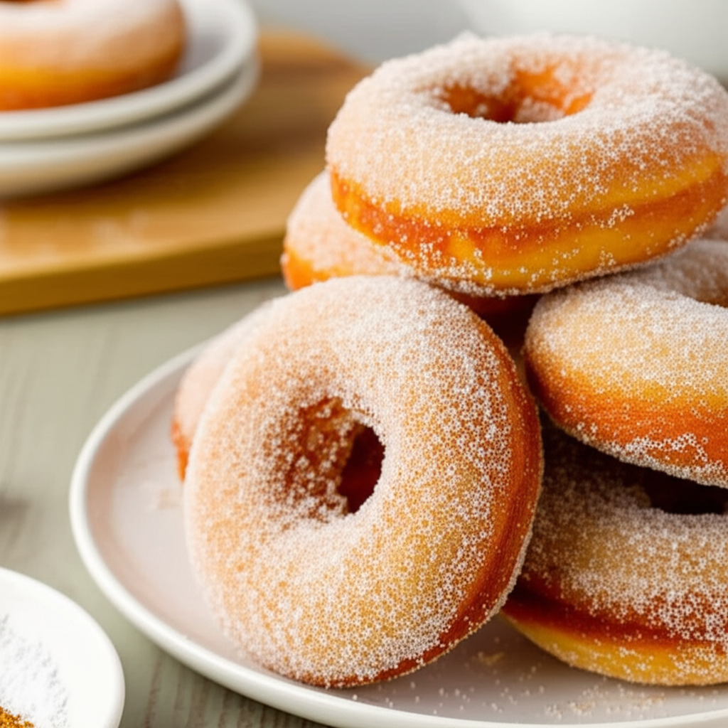 Baked Sugar Doughnuts Bread Machine image