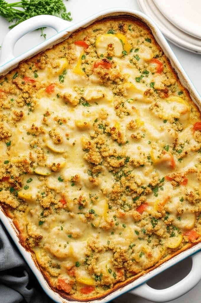 Baked Summer Squash Casserole image
