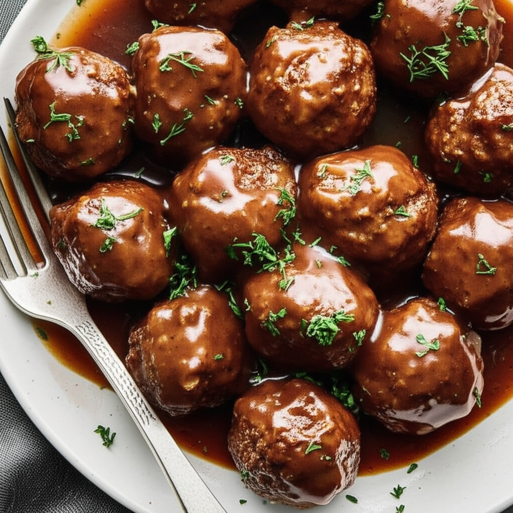 Baked Swedish Meatballs Tyler Florence image
