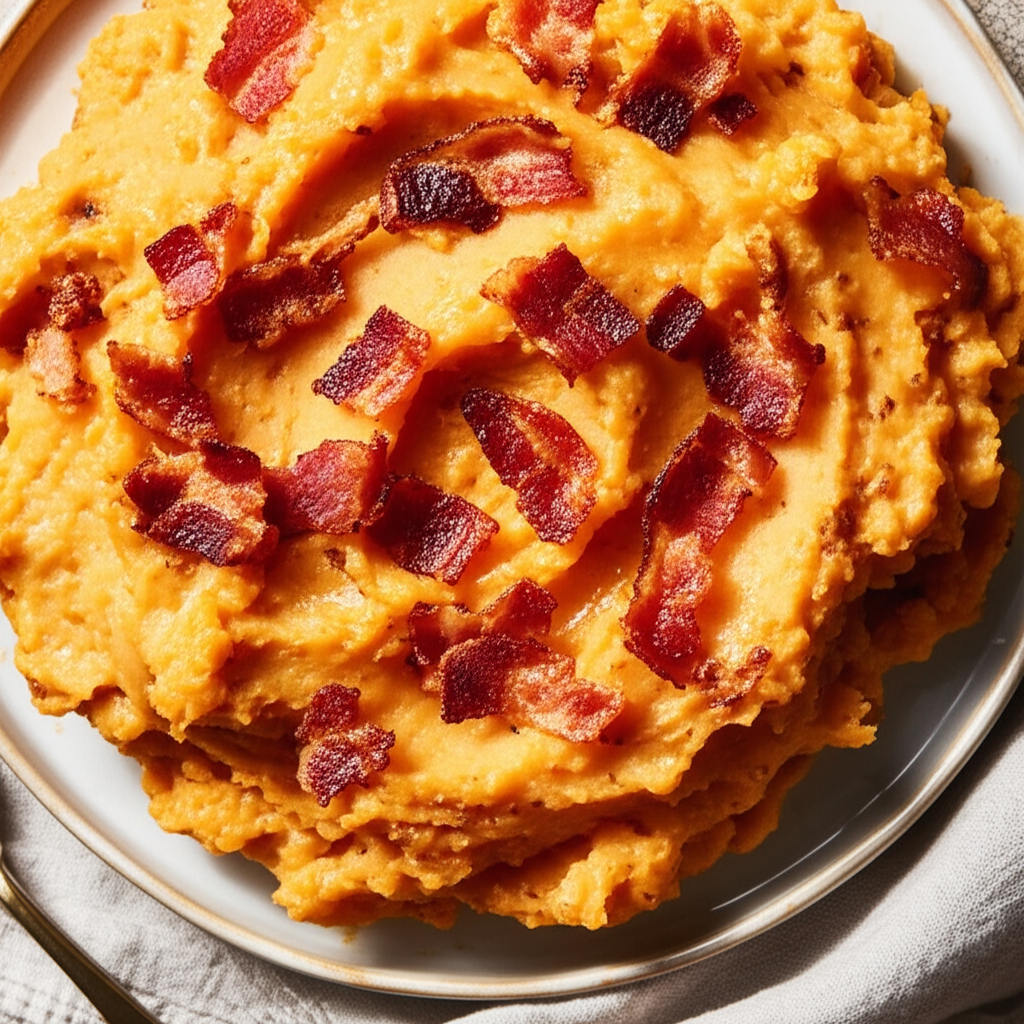 Baked Sweet Savory Mashed Potatoes image