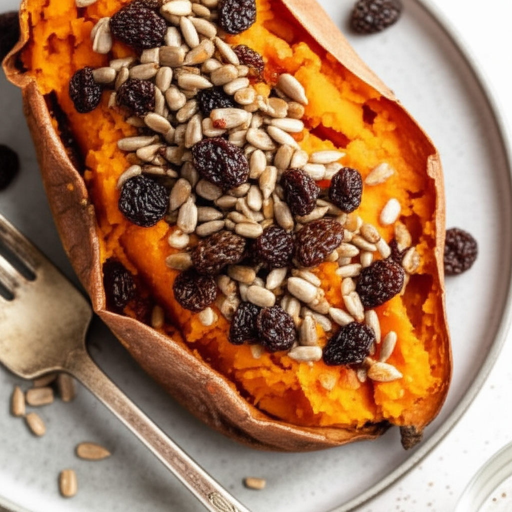 Baked Sweet Potato With Topping image