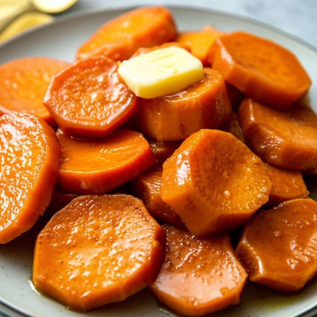 Baked Sweet Yams In Pineapple Juice image