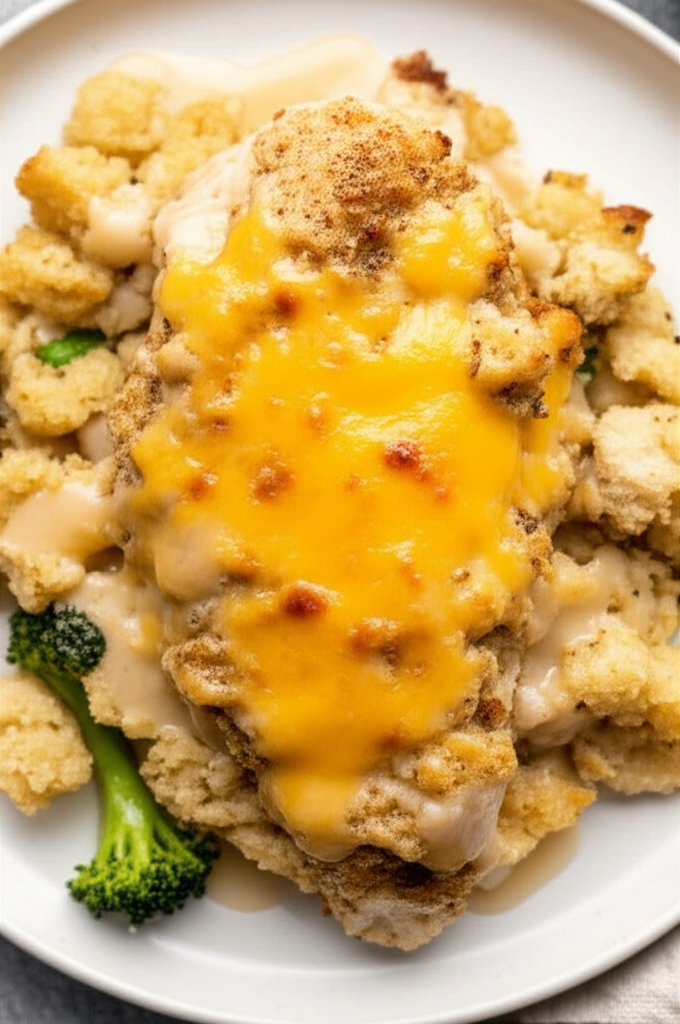 Baked Swiss Chicken And Stuffing image