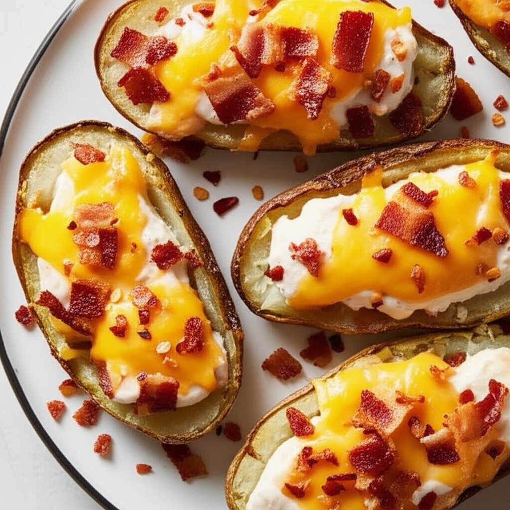 5 Ingredient Baked Potato Skins image