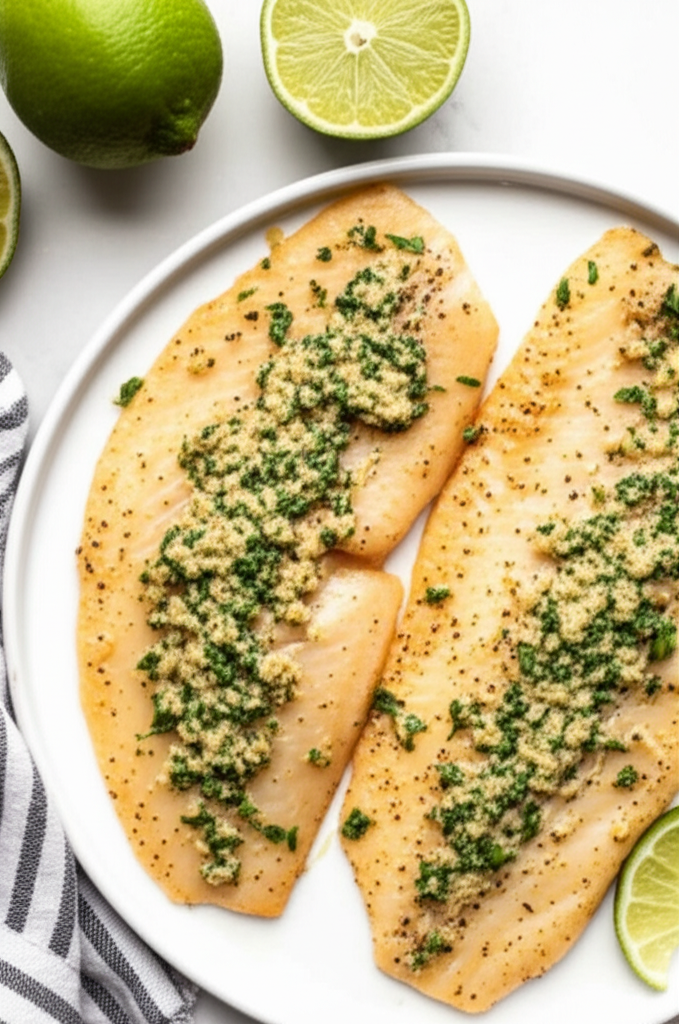 Baked Tilapia With Garlic And Lime image
