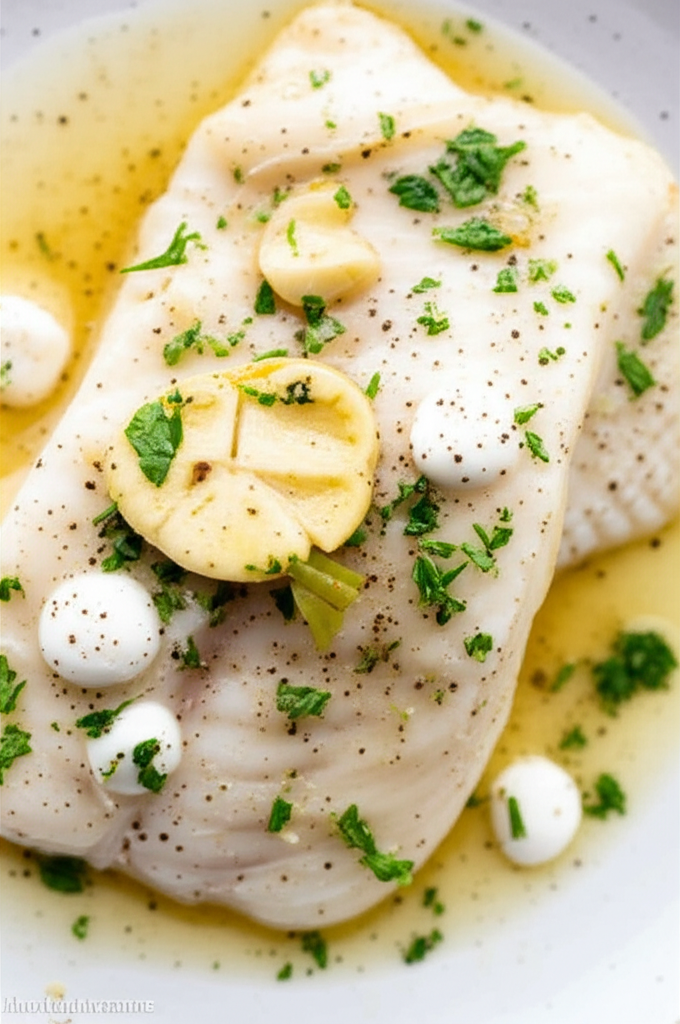 Baked Tilapia With White Wine And Herbs image