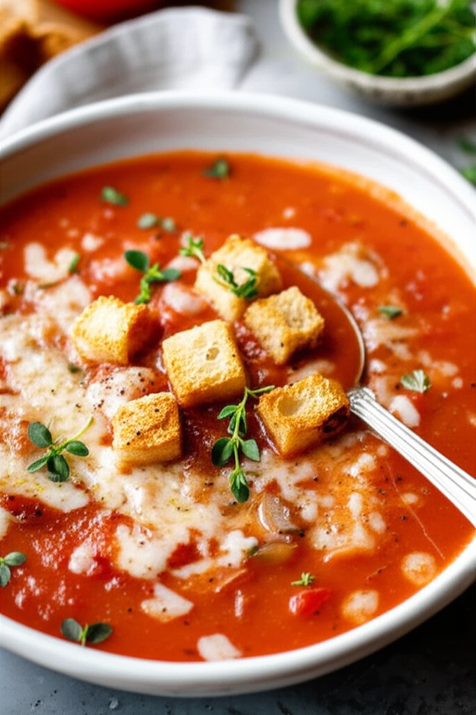 Baked Tomato Mushroom Soup image