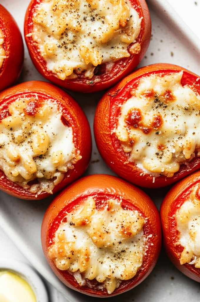 Baked Tomatoes Stuffed With Orzo image