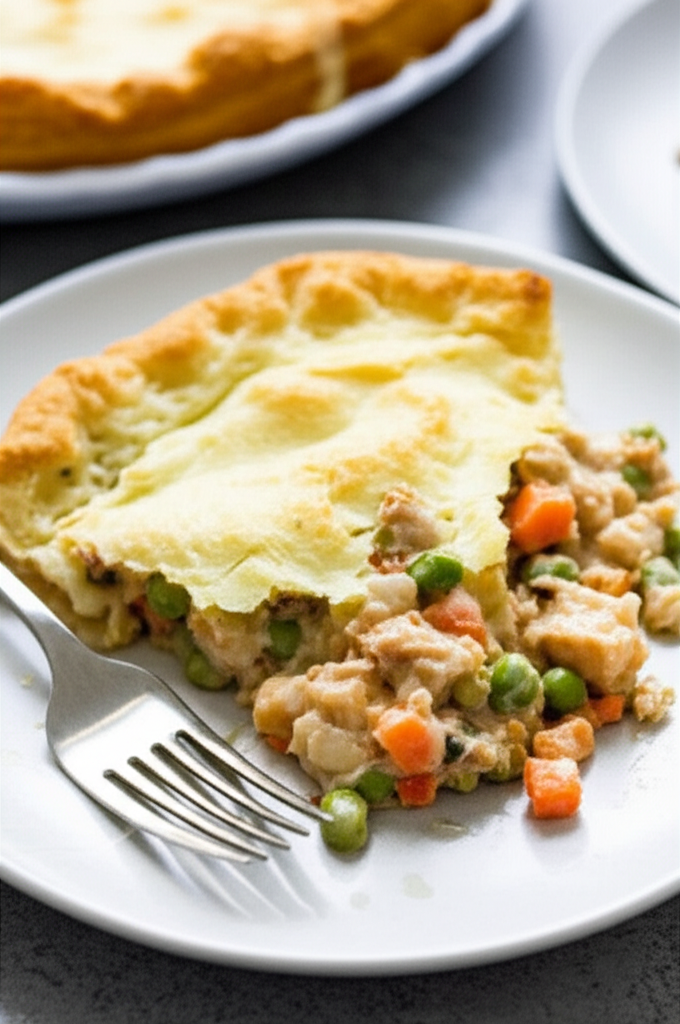 5 Ingredient Low Fat Tuna Pot Pie image