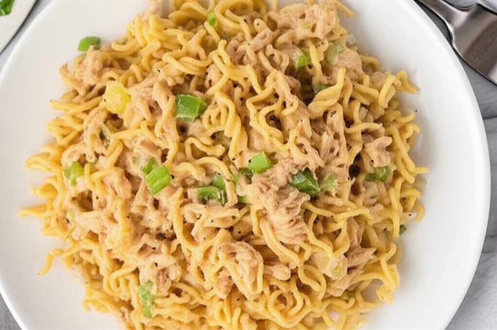 Baked Tuna Chow Mein Casserole Microwave image