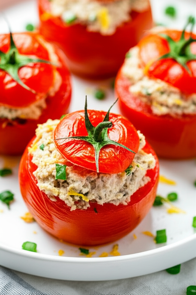 Baked Tuna Filled Tomatoes image