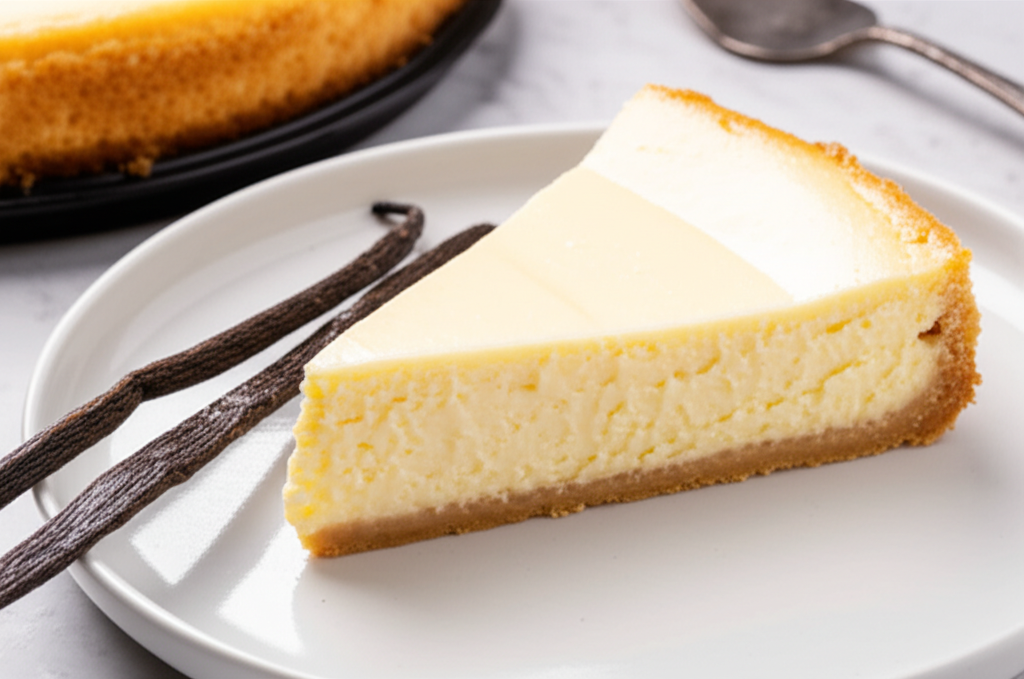 Baked Vanilla Cheesecake image