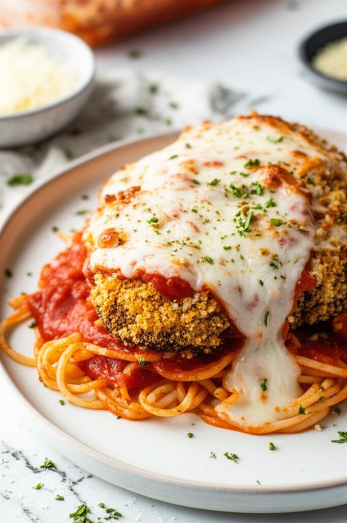 Baked Venison Beef Parmesan image