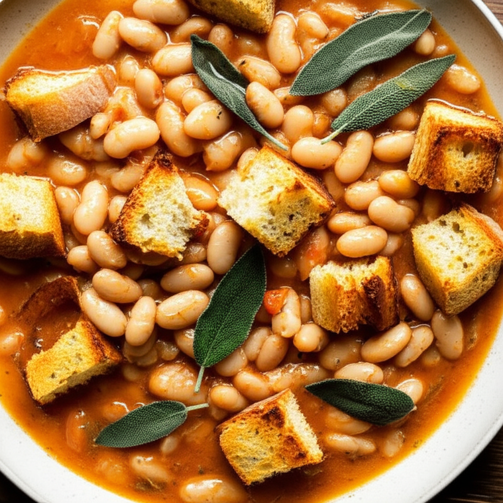Baked White Beans With Sage And Garlic image