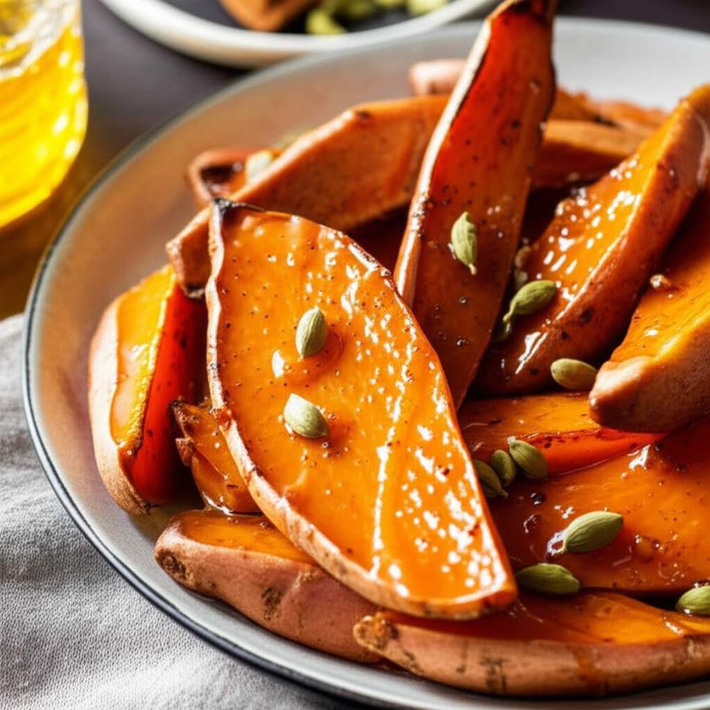 Baked Yams With Ginger And Honey image