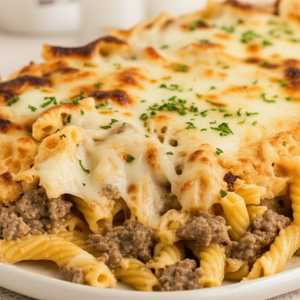 Baked Ziti And Sausage Casserole image