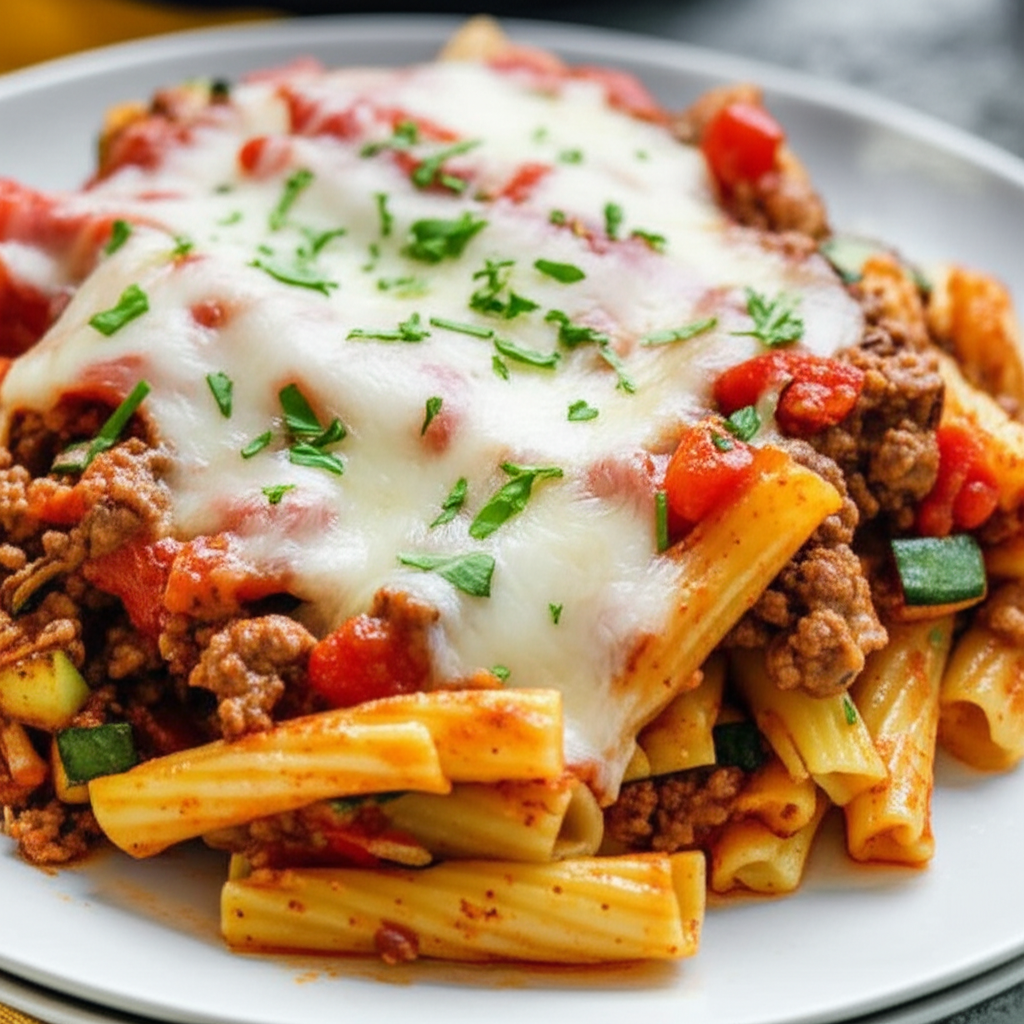 Baked Ziti With Fire Roasted Tomatoes image