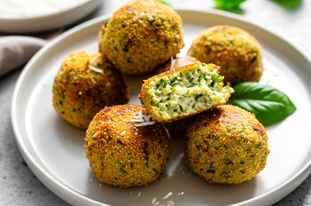 Baked Zucchini Balls Gluten Free image