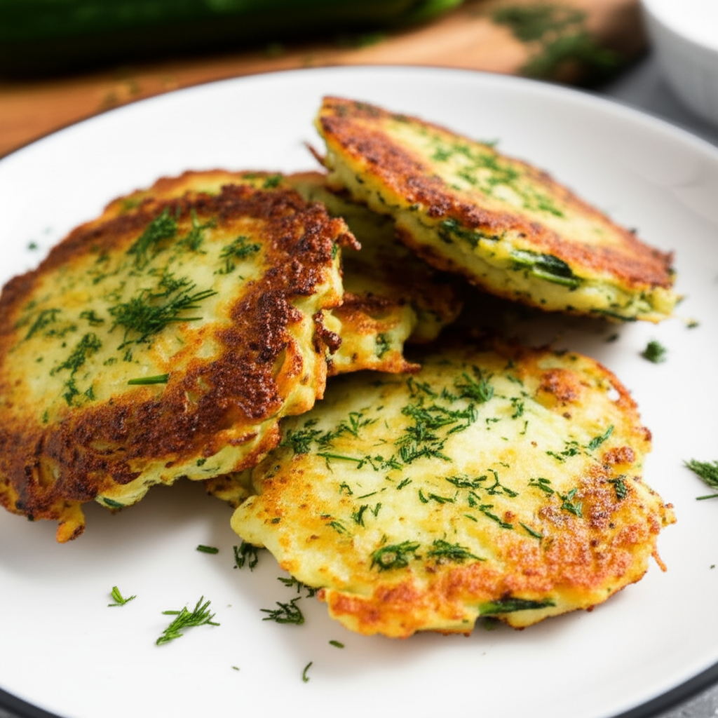 Baked Zucchini Potato Latkes image