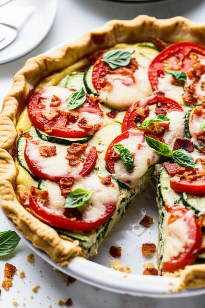 Baked Zucchini Tomato Pie image