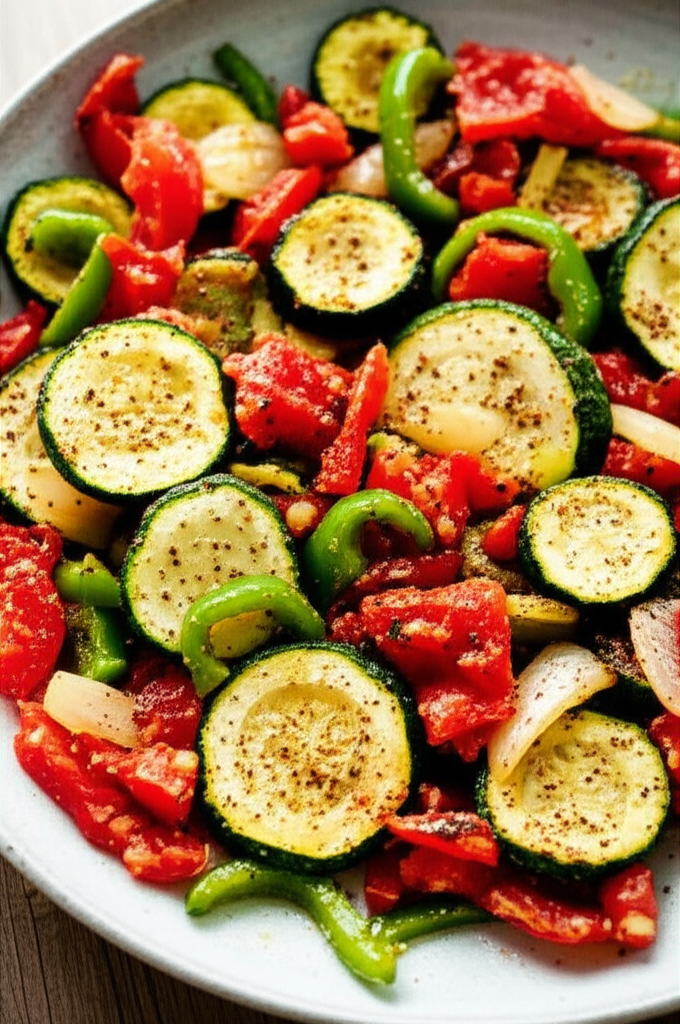 Baked Zucchini With Tomatoes image