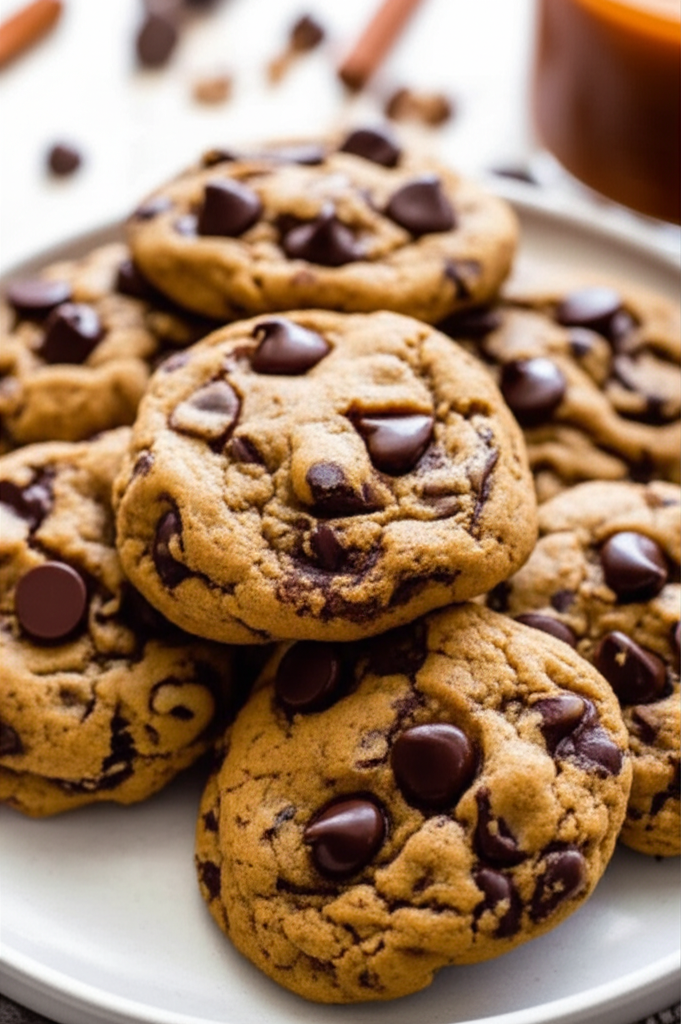 Bakery Style Pumpkin Chocolate Chip Cookies image