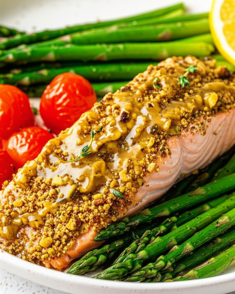 Baklava Salmon With Asparagus image
