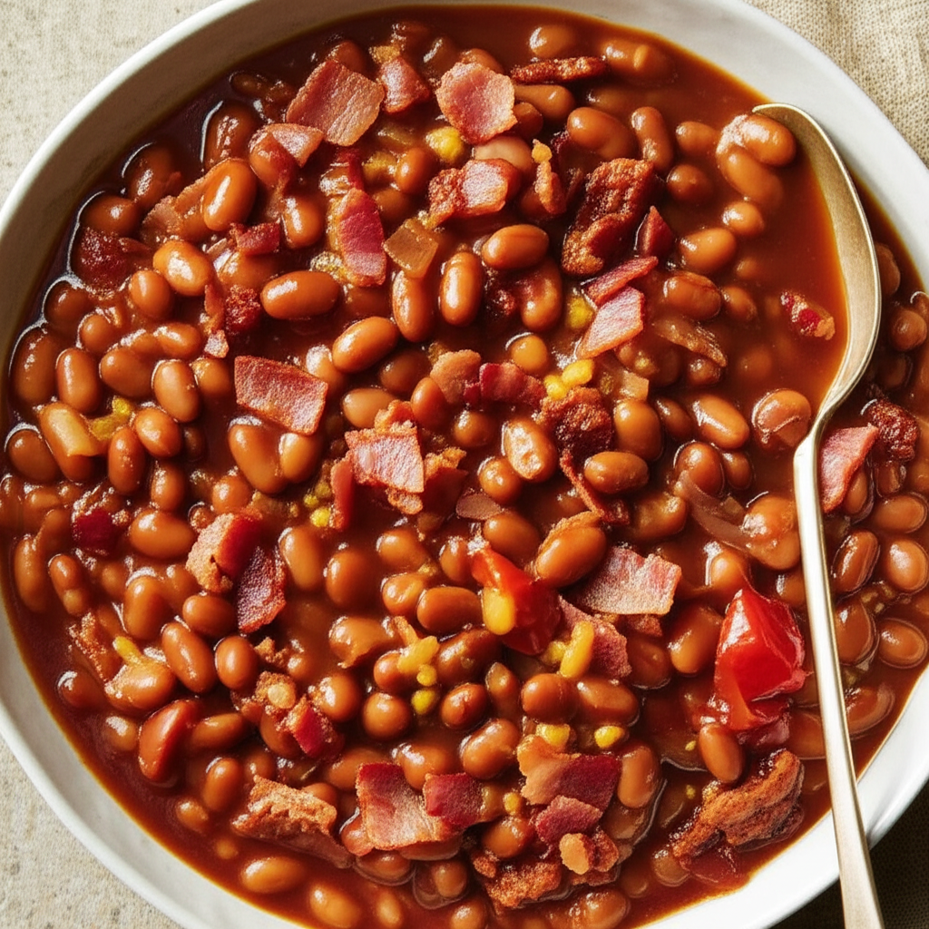 Baklava's Crock Pot Baked Beans image