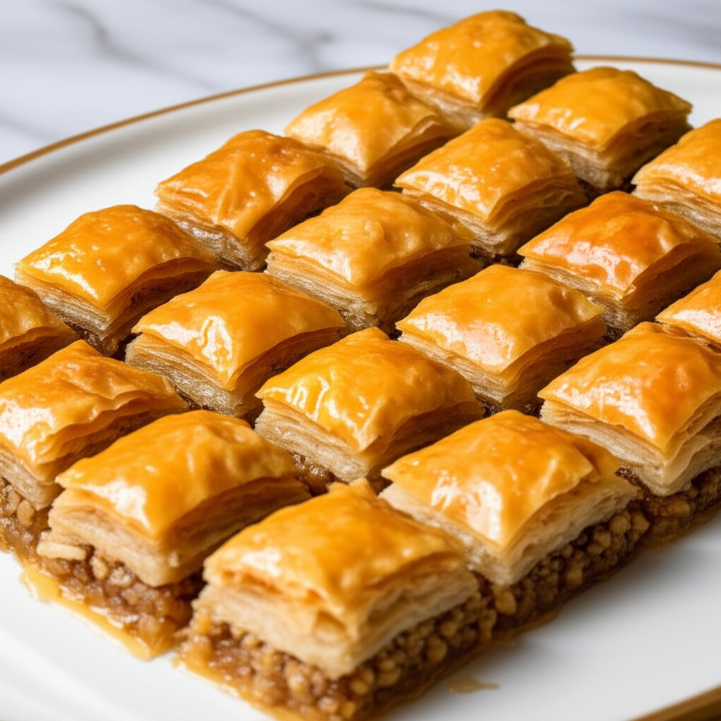 Baklawa Lebanese Version Of Baklava image