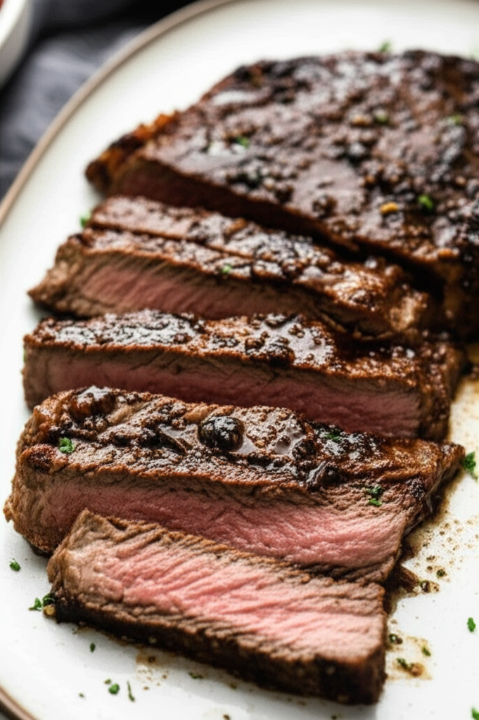 Balsamic And Garlic Marinated Steak image
