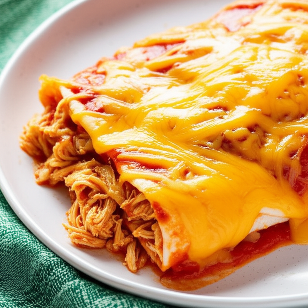 5 Minute Cheesy Enchilada Grande For 1 image