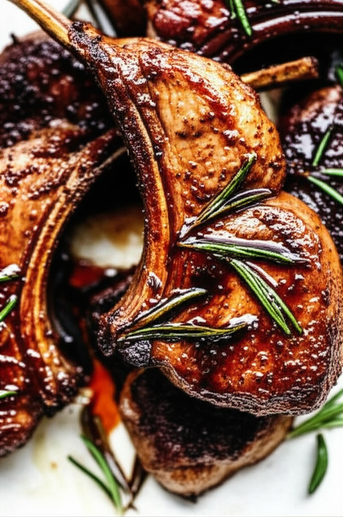 Balsamic And Rosemary Lamb Chops image