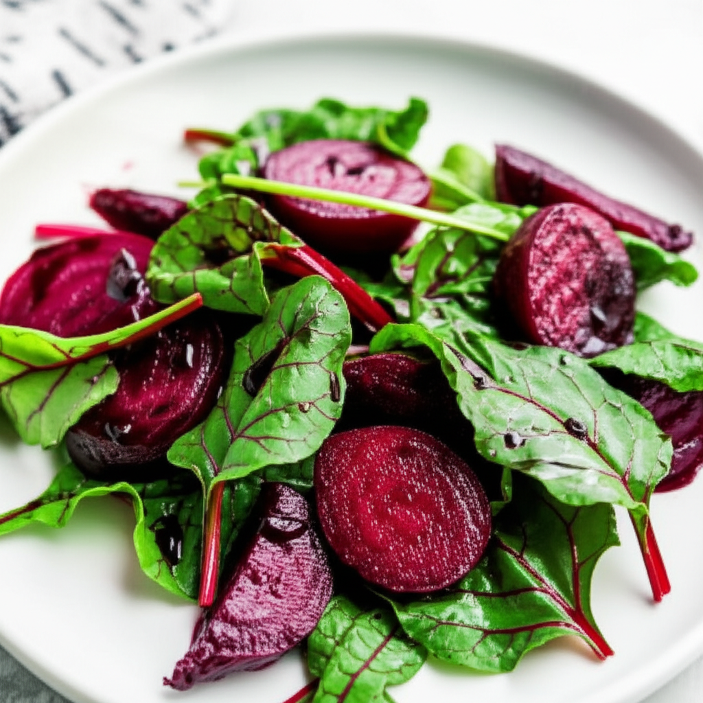 Balsamic Beets And Greens image
