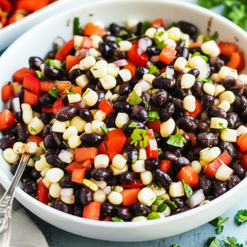Balsamic Black Bean And Corn Salsa image