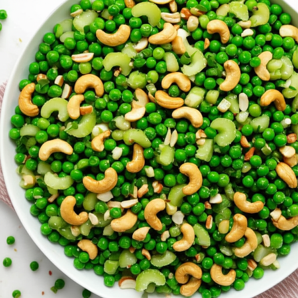 Balsamic Cashew Pea Salad image