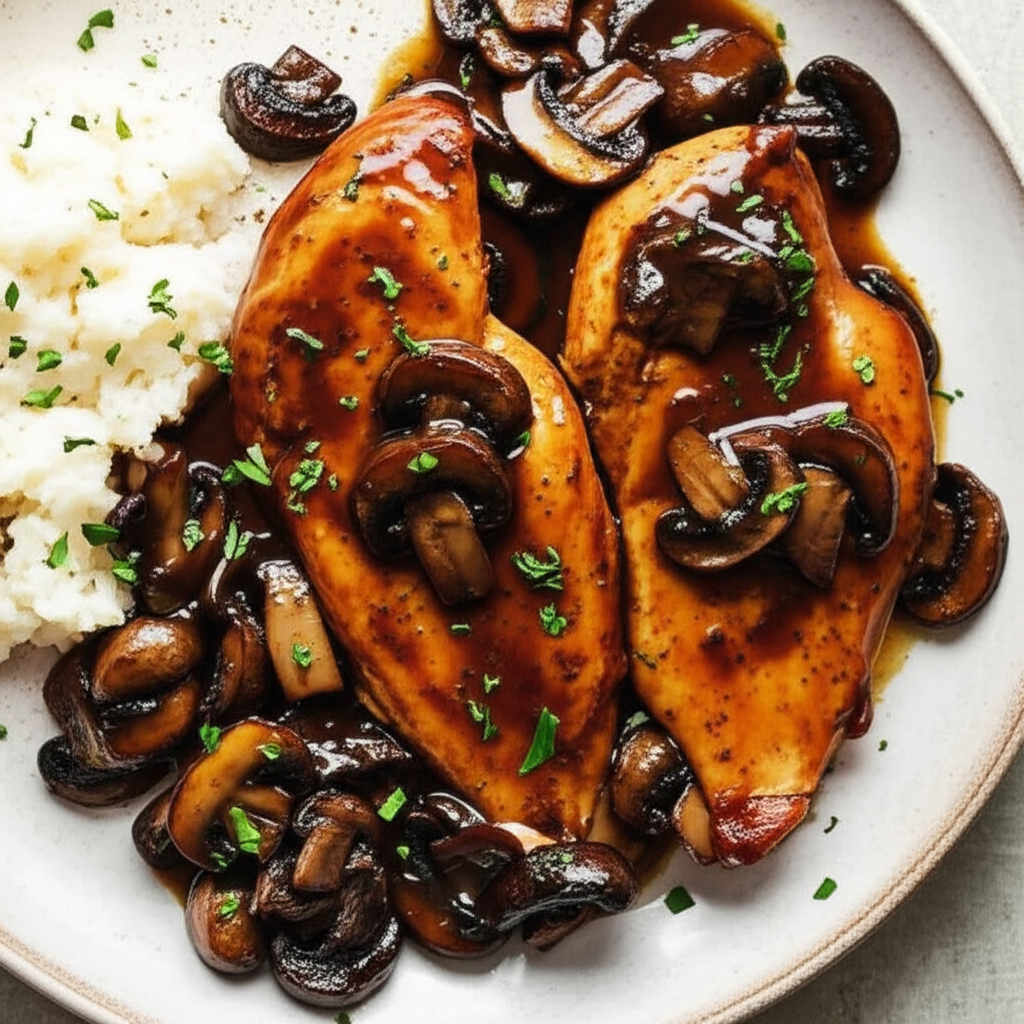 Balsamic Chicken And Mushrooms image