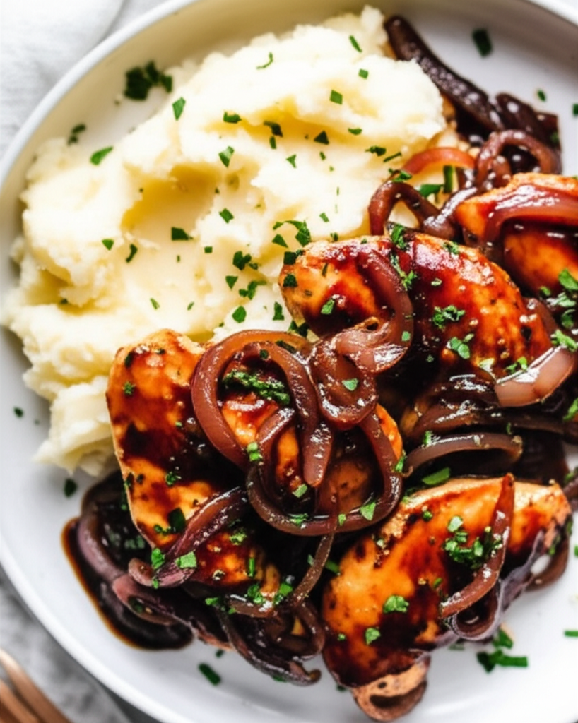 Balsamic Chicken And Onions image