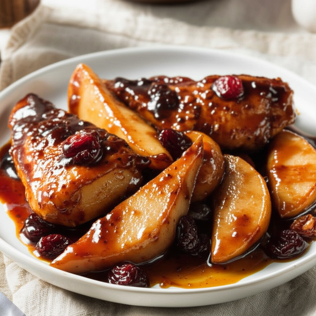 Balsamic Chicken And Pears image