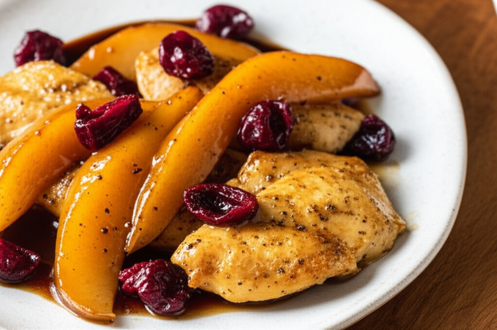 Balsamic Chicken With Pears image