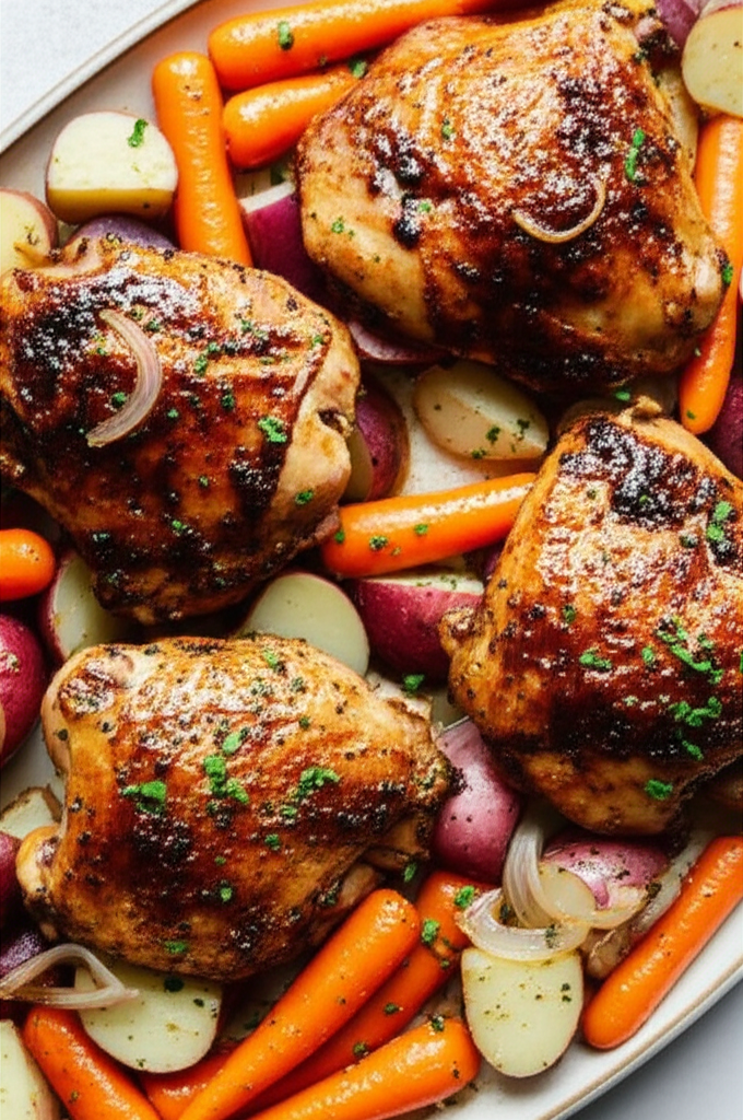 Balsamic Roast Chicken And Vegetables image