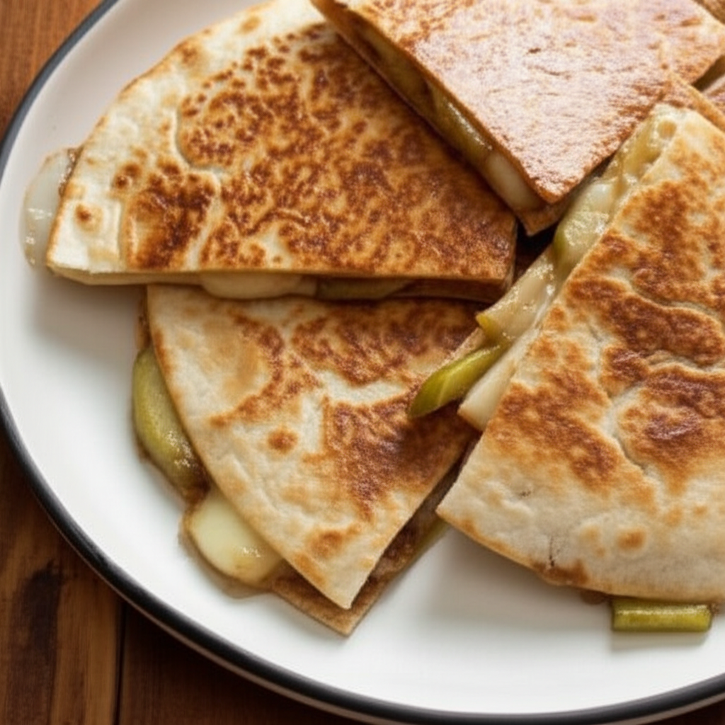 Balsamic Roasted Apple Jack Cheese Quesadilla image