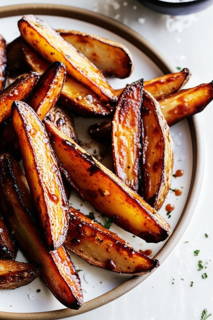 Balsamic Roasted Potato Wedges image