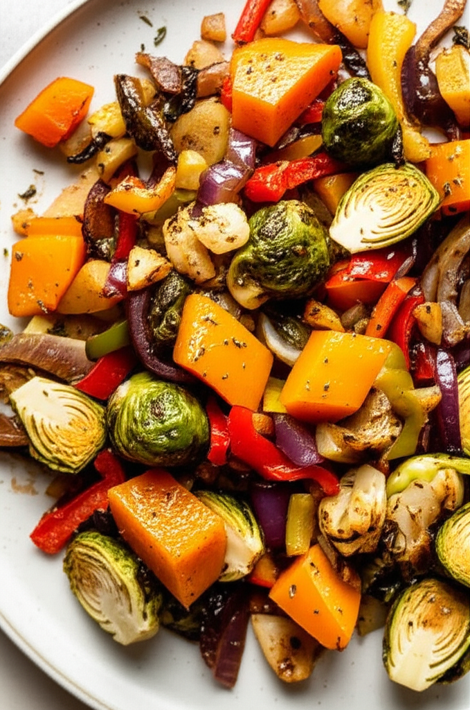 Balsamic Roasted Squash And Vegetables image