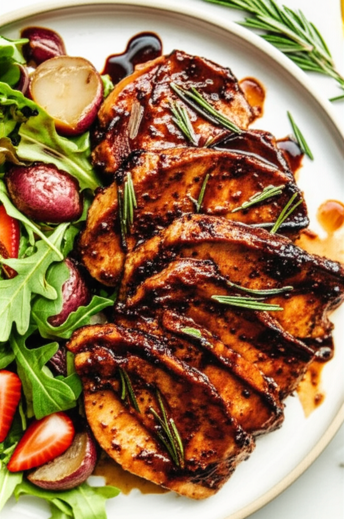 Balsamic Rosemary Pork Cutlets image
