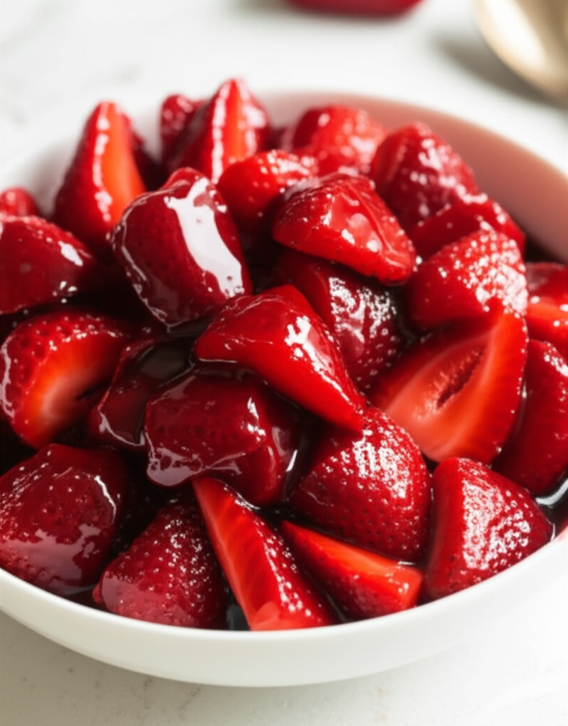 Balsamic Strawberries Not Heated image